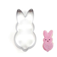 12.7 cm Easter Bunny Cookie Cutter - Stainless Steel -