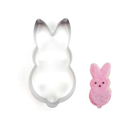 12.7 cm Easter Bunny Cookie Cutter - Stainless Steel -