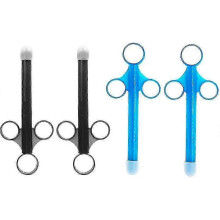 4pcs Lubricant Oil Injectors Safety Vaginal Lube Propellers Lube Syringes Disposable Anal Lube Applicator Syringe Injector Lube Syringes (bl