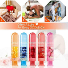 (peach flavor) 80ml Flavored Lubricant Juicy Lubricant Water Based Intimate Gel Sex Aid
