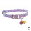(White shell green light)Colorful Flower Collar for Cat Bell Collar Decorative Dog Collar Adjustable 1