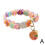 (Black shell blue light)Colorful Flower Collar for Cat Bell Collar Decorative Dog Collar Adjustable 1