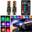Car Led Lights Colorful T10 RGB COB Width Indicator Light Flashing Light 4