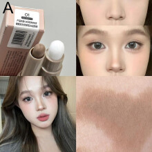 (01 Natural Brown)Long-lasting Classic Reliable Nose Shadow Bronzers Contouring Makeup Pen Natural Grey Brown 3D Ergonomic
