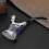 Water Filter Pipe Smoking Set Smoker Gifts Crafts Innovative Silver Plastic with Light 4