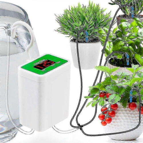 Automatic Watering System for Potted Plants Watering Devices Automatic Plant Waterer System with 4 Irrigation Drippers