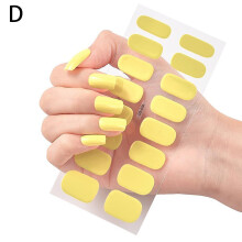 (CS004) Great for Durable Removable Superior Summer High Nail Performance 16pcs Color Outdoor Portable Stickers Single Fashionable