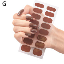 (CS007) Great for Durable Removable Superior Summer High Nail Performance 16pcs Color Outdoor Portable Stickers Single Fashionable