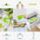 (green) Lemon Fluicer | Easy Squeeze Manual Citrus Juicer Plastic Folds Flat For Slimline 3
