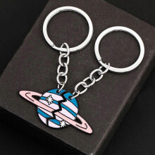 New Planet Keychain, Fashionable Heart-Shaped Couple Keychain for Women, Source D1389-1