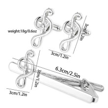 Stylish Men's Brass Tie Clip Cufflink Set, Business French Accessories, T1008 Tie Clip