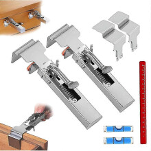 2 Pack Drawer Front Installation Clamps, Adjustable Drawer Fixing Clamp,Panel Clamps Woodworking, Cabinet Frame Clamps