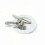 Realistic Miniature Dishware Model with Cutter Fork Spoon-White 1