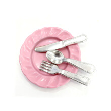 Resin Miniature Tableware Doll House Dishware Model Figure-Pink