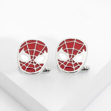 Spider logo cufflinks for men's French-style shirts, alloy accessories, FBA alloy.