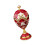 Crystal Embellished Enameled Eggs Storage Case-golden red 1