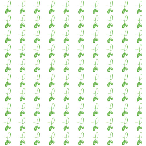 Protective Green Zip Ties for Safe Plant Growth-100 pieces