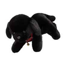 Realistic Labrador Plush Toy Simulation Dog Soothing Doll-Black