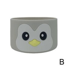 (Gray Penguins)Exceptional Stanley Silicone Mug Cup Base Sleeve Protector Cover Bottle Protector Sleeves Easy to Use