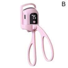 (Pink)High Performance Sleek Lightweight Electric Eyelash Curler,Rechargeable Fast Heated Lash Curler Top Grade