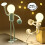 Creative Funny Bulb Man Night Light Innovative Suction Cup-F 7