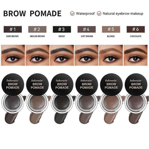 (A) Lakerain Waterproof Durable Natural Sweatproof Eyebrow Mascara Eyebrow 3D Paste 1