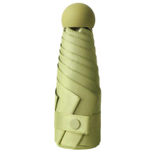 (Matcha Green) UV Protection Travel Umbrella Lightweight Strong Small Travel Umbrella for Single Hand Use Summer