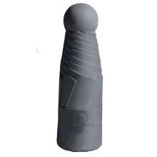 (Sky Grey) UV Protection Travel Umbrella Lightweight Strong Small Travel Umbrella for Single Hand Use Summer