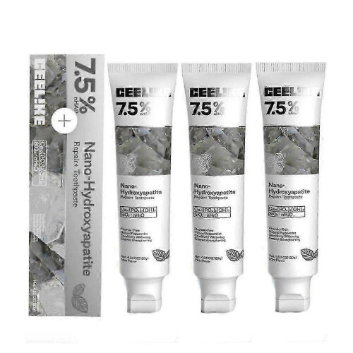 3X CEELIKE Hydroxyapatite Toothpaste Enamel Strengthening&Sensitivity.Whitening