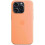 (Orange Sorbet)For Apple iPhone 15 Pro Silicone Case with MagSafe 2