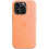 (Orange Sorbet)For Apple iPhone 15 Pro Silicone Case with MagSafe 4