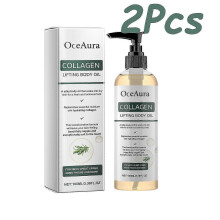 (200ml Boxed) Collagen Lifting Body Oil Hydrating Tightening Whole Body Massage Essential Oil Lifting Firming Body Oil for Dry Skin Moisturize