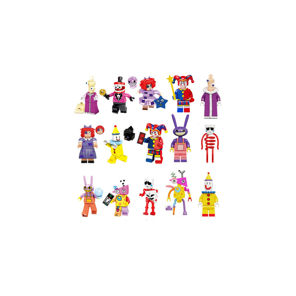 Enekio 15Pcs Magical Digital Circus Pamny Minifigures Kids Toys Gifts Fits Lego