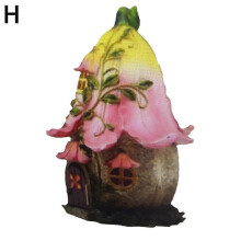(H) Fairy Garden Modern Wooden Garden Tree House Decoration