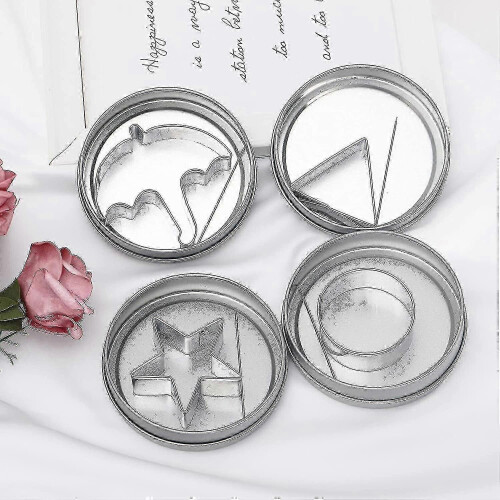 12 Pcs Squid Cookie Cutter Game Set, with Tin Box & Needle 1