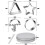 12 Pcs Squid Cookie Cutter Game Set, with Tin Box & Needle 3
