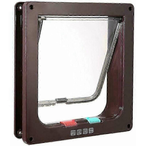 4-Way Cat Flap Cat Flap Entry Control Cat Flap Brown,M. 2