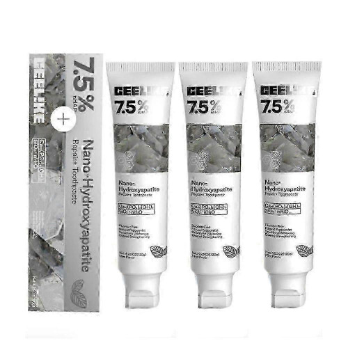 3X CEELIKE Hydroxyapatite Toothpaste - Enamel Strength, Sensitivity Relief, Whitening