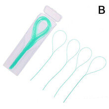 (Green) Dental Floss Threaders Dental Floss Holders Orthodontic Braces and Bridges