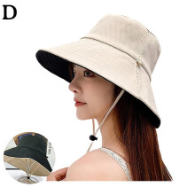 (Tarnish)Women Bucket Cap Summer Casual Outside Fashion Men Peaked Cap Breathable Bucket