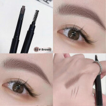 (Gemstone Blue)Double Heads Eyebrow Pencil Waterproof Tint Natural Long Lasting Paint Eyebrow