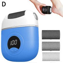 (Blue) Electric Foot Polisher Digital Automatic Foot Calluses Pedicure Rechargeable