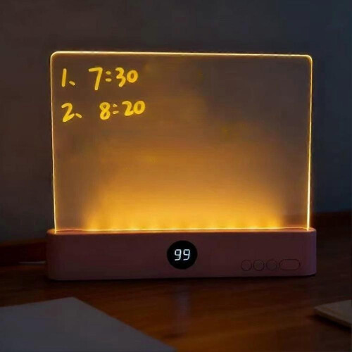 (Pink) LED Flat Panel Night Vision Reading Light Eye Protection Reading Light Student Night Light Creative LED Book Eye Care Light 2