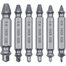Speed Out Screw Extractor Drill Bits Tool Set Broken Damaged Bolt Remover Guide Set Broken Easy Out Fastener Kit-silver A
