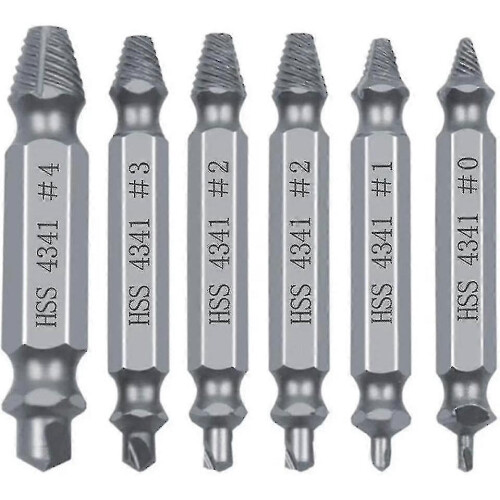 Speed Out Screw Extractor Drill Bits Tool Set Broken Damaged Bolt Remover Guide Set Broken Easy Out Fastener Kit-silver A