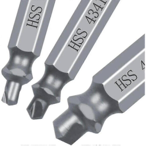 Speed Out Screw Extractor Drill Bits Tool Set Broken Damaged Bolt Remover Guide Set Broken Easy Out Fastener Kit-silver A 1