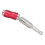 Hex Drill Bit Holder MultiAngle Extension Rod Universal Hand Operated Tools 1/4in(Red Silver ) 2