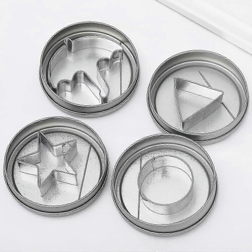 12pcs Squid Game Cutters Biscuits Stainless Steel Squid Game Candy Mold 1