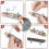 6 In 1 Fingerboard Ramp Set Skatepark 6 Skateboard 5
