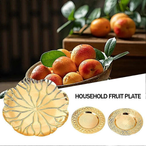 (A) Fruit Plate Cake Plate Dinnerware, Dining Table Dessert Snack Dish Storage Tray 2